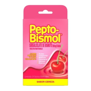 Pepto-Bismol tabletas Masticables Cereza 24 tabletas