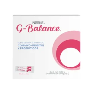 Nestlé G-Balance Myo-Inositol y Probióticos Suplemento Alimenticio 60 sobres
