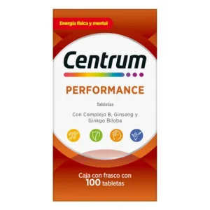 Centrum Multivitamínico Performance Frasco con 100 Tabs