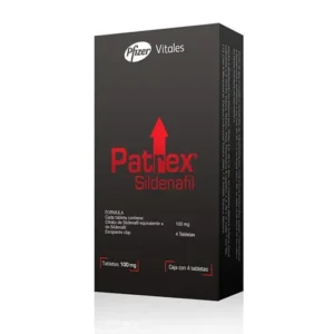 Patrex Sildenafil 100 mg con 4 tabletas