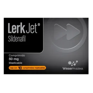 Lerk Jet caja con 10 Comp. Masticable de 50 mg