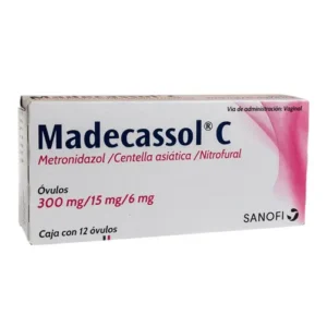Madecassol C 300 mg/ 15 mg/ 6 mg con 12 Óvulos